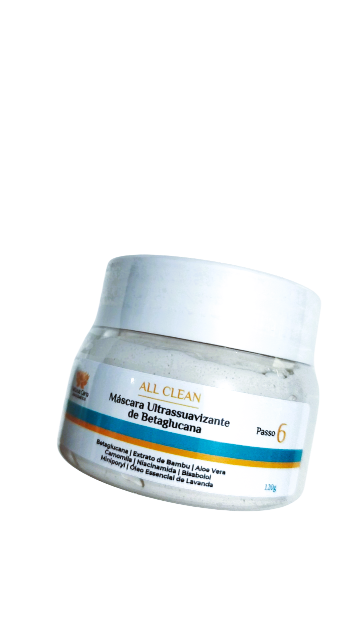 ALL CLEAN - MASCARA ULTRA SUAVIZANTE DE BETAGLUCANA 220G - 01 UNIDADE