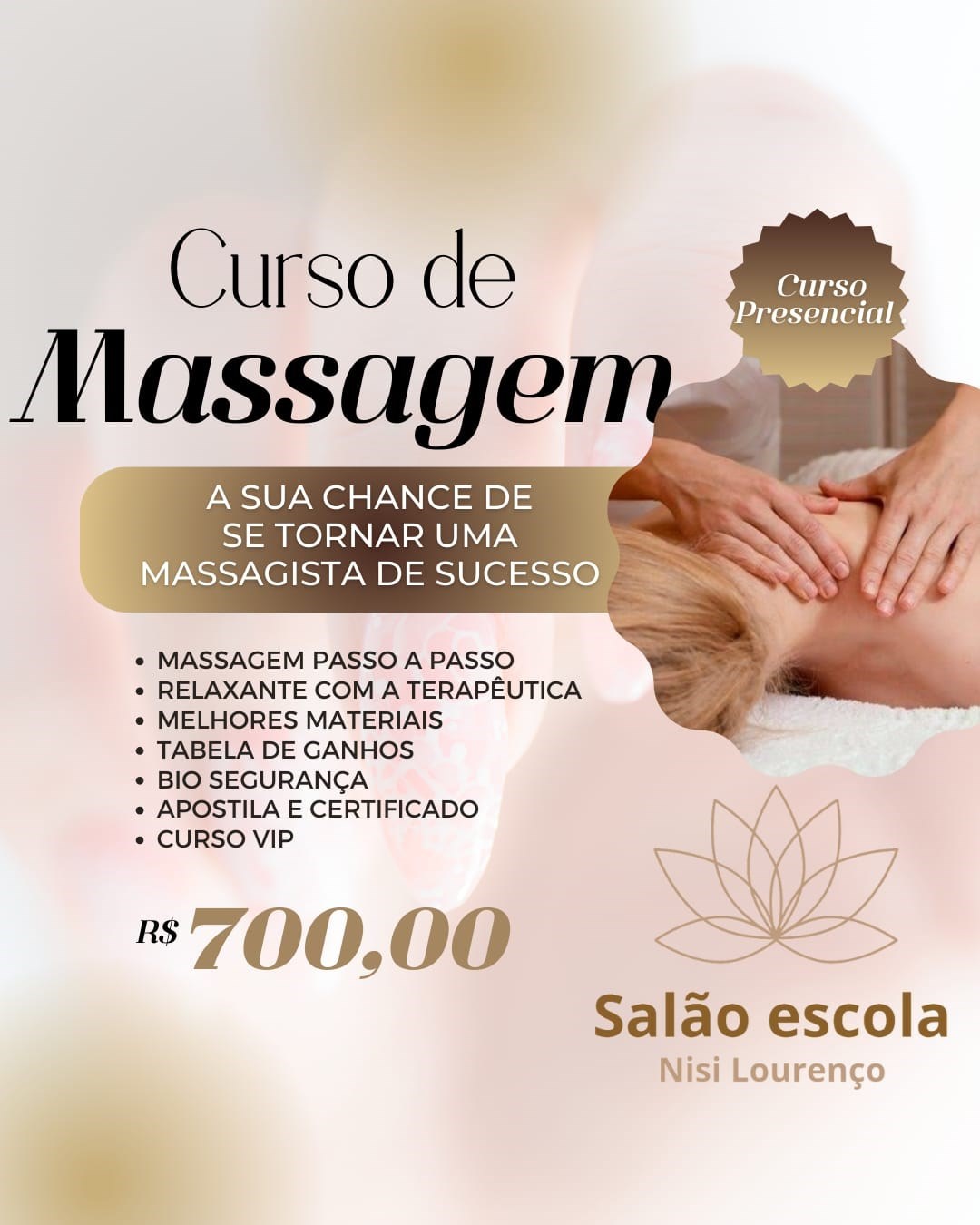Curso Presencial de Massagem 