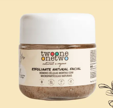 Esfoliante Facial Natural Apricot e Demerara Twoone Onetwo Natural Vegana