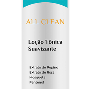 ALL CLEAN - LOÇÃO TÔNICA SUAVIZANTE 300ML - PASSO 5 - 01 UNIDADE