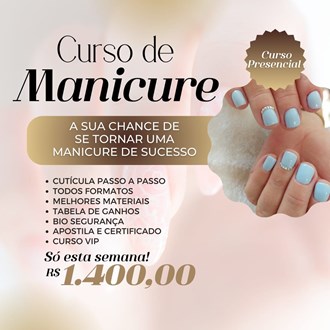 Curso Presencial de Manicure e Nail Art com Certificado | Formação Profissional em Florianópolis