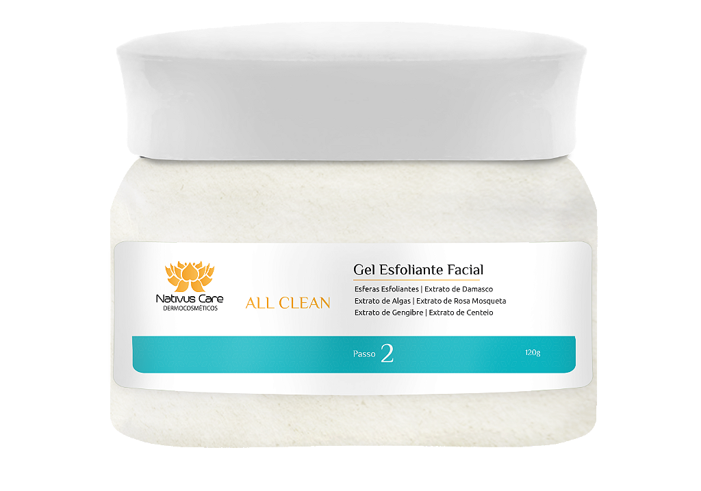 ALL CLEAN- GEL ESFOLIANTE FACIAL 120G - PASSO 2 - O1 UNIDADE