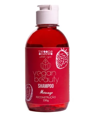 Vegan Beauty Shampoo Twoone Onetwo Morango Recontrução 250g