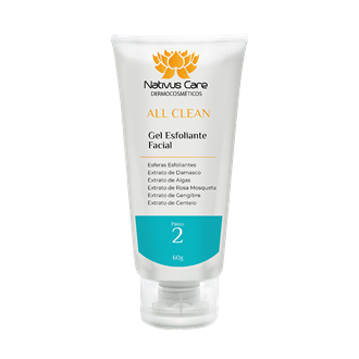 ALL CLEAN- GEL ESFOLIANTE FACIAL 60G - PASSO 2 - O1 UNIDADE